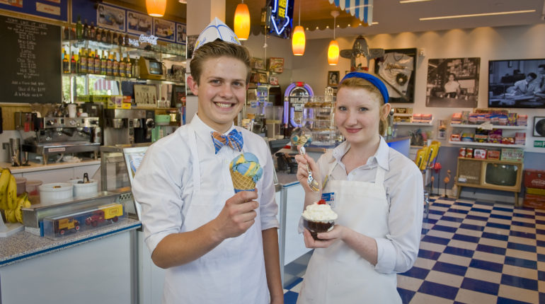 walmart-museum-spark-cafe-soda-fountain-worker